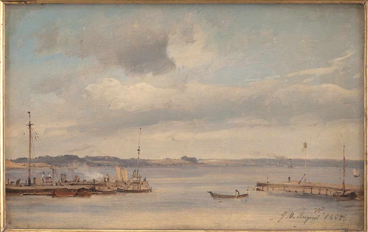 A Boat Harbour Humlebæk Zealand 1854