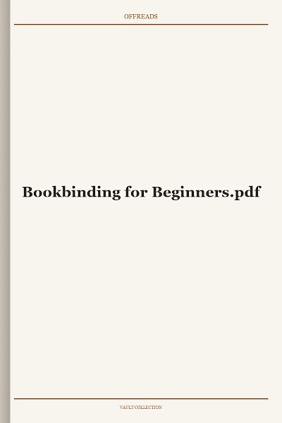 Bookbinding for Beginners