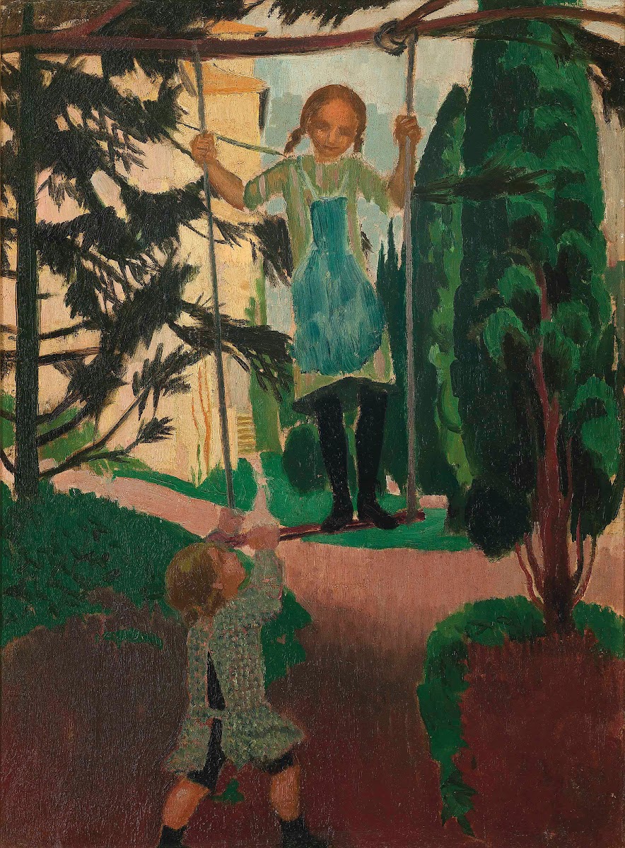 La balançoire au Prieuré 1916