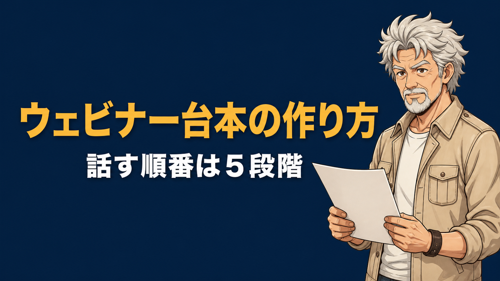 ウェビナー教育台本の作り方のアイキャッチ