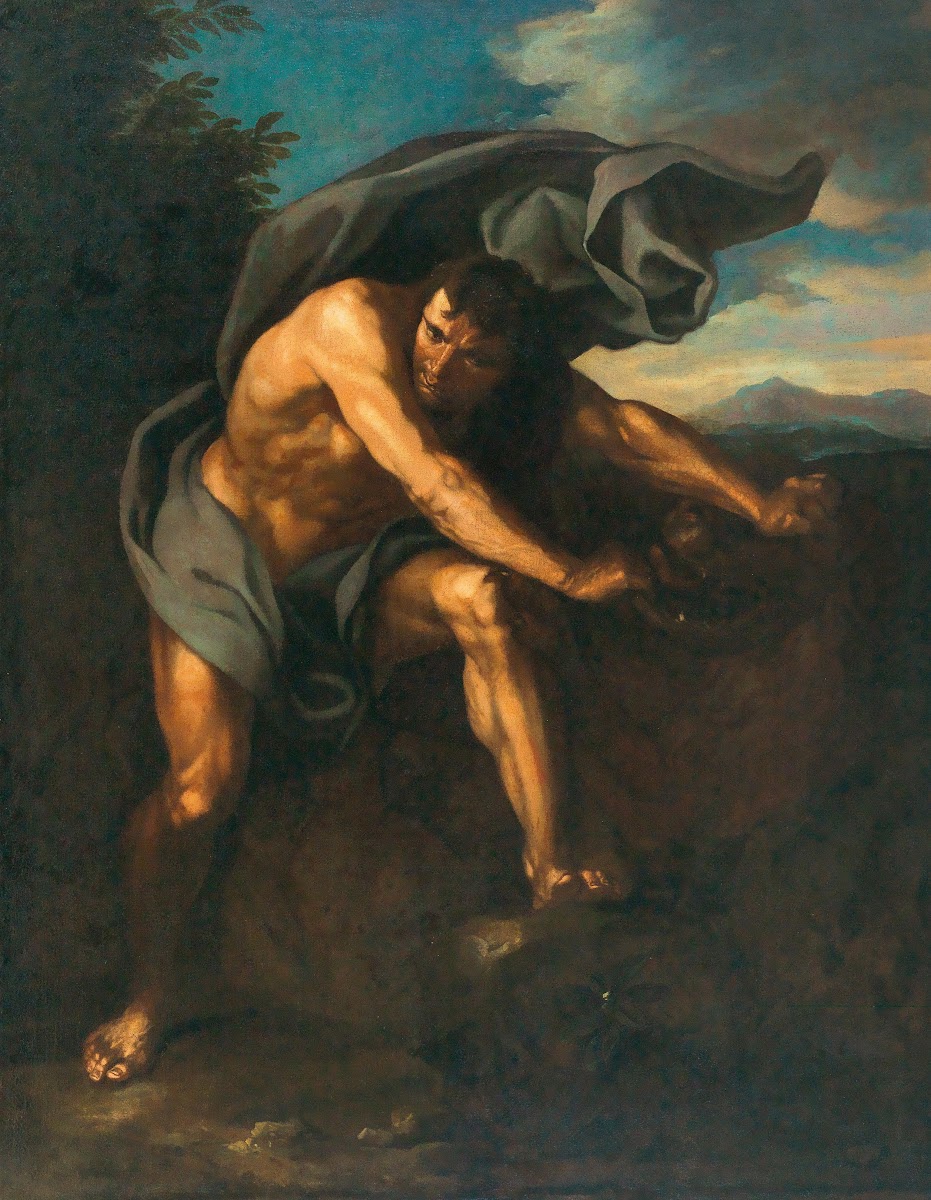 Hercules and the Nemean lion 17th Century