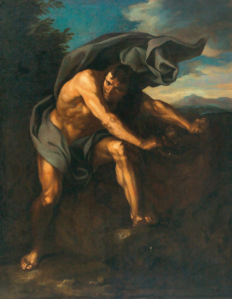 Hercules and the Nemean lion 17th Century
