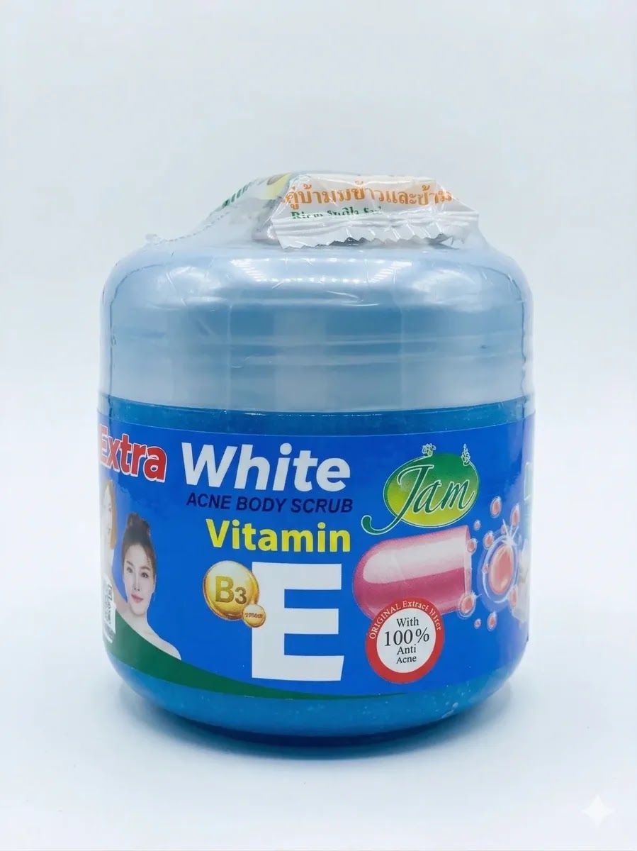 Jam Extra White Acne Body Scrub