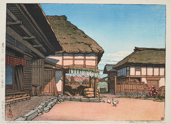 Noka no aki Miyagi ken Ayashi Autumn at a Farmhouse in Ayashi Miyagi 1946