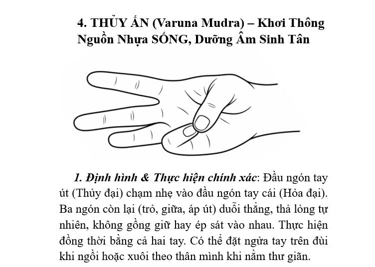 Thủy Ấn (Varuna Mudra)