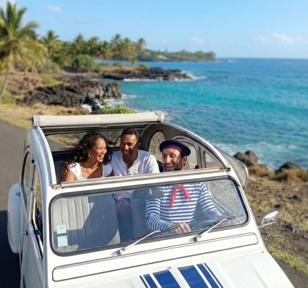 Tour de l'île en 2CV