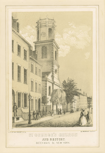 St Georges Church and rectory Beekman St New York 1760   1900