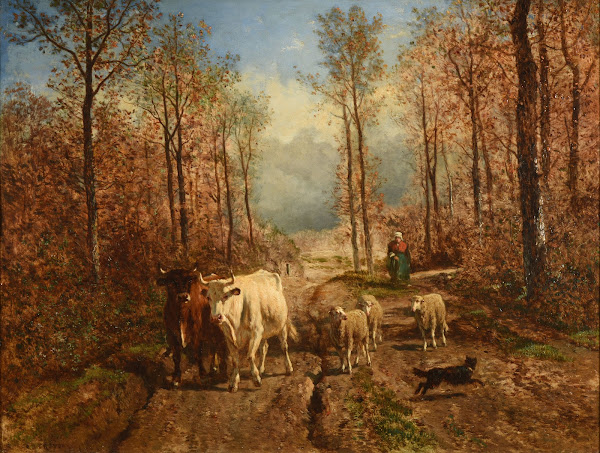Rentrée de troupeau 1856