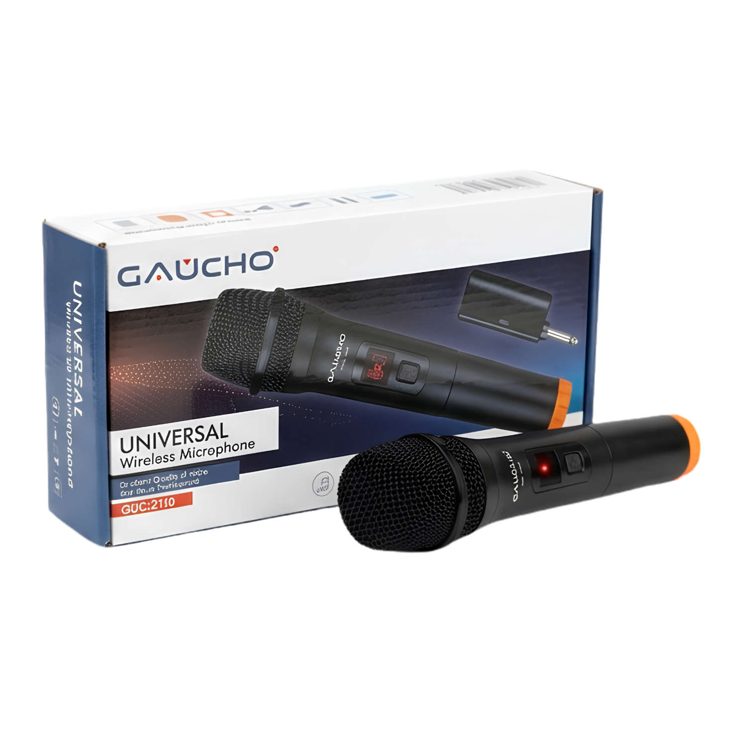 Microfono Inalambrico Universal con Receptor Gaucho GUC-2110