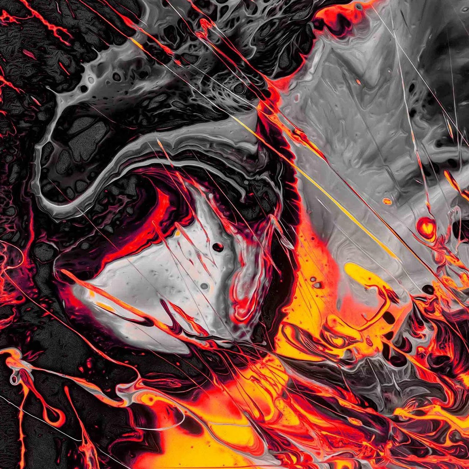 Download Abstract Red And Orange Splash Full HD iPhone
