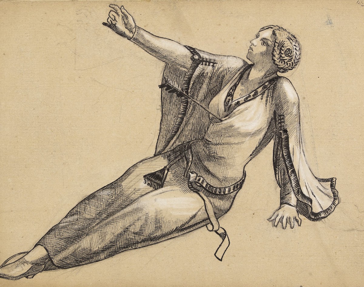 Etude pour le drame Bois ton sang 1910