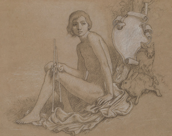 Allegorical Figure with Double Aulos