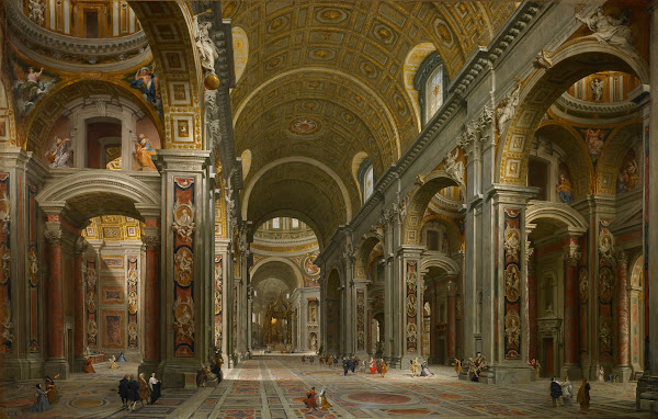 Interior of St Peters Rome 1731