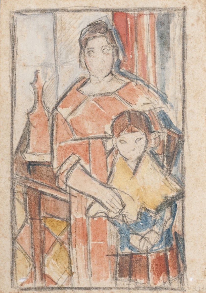 Pilar y niña circa 1918 23