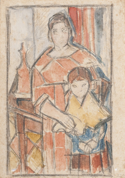 Pilar y niña circa 1918 23
