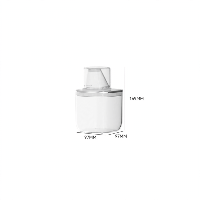 Transparent storage container with measuring scale, 501–800 ml