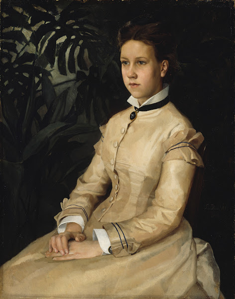 Portrait Of The Artists Sister Ellen Edelfelt 1876
