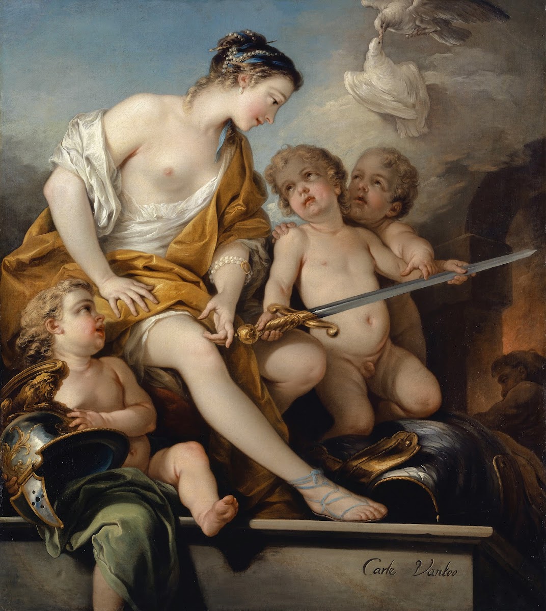 Venus And Cupids With The Arms Of Mars 1743