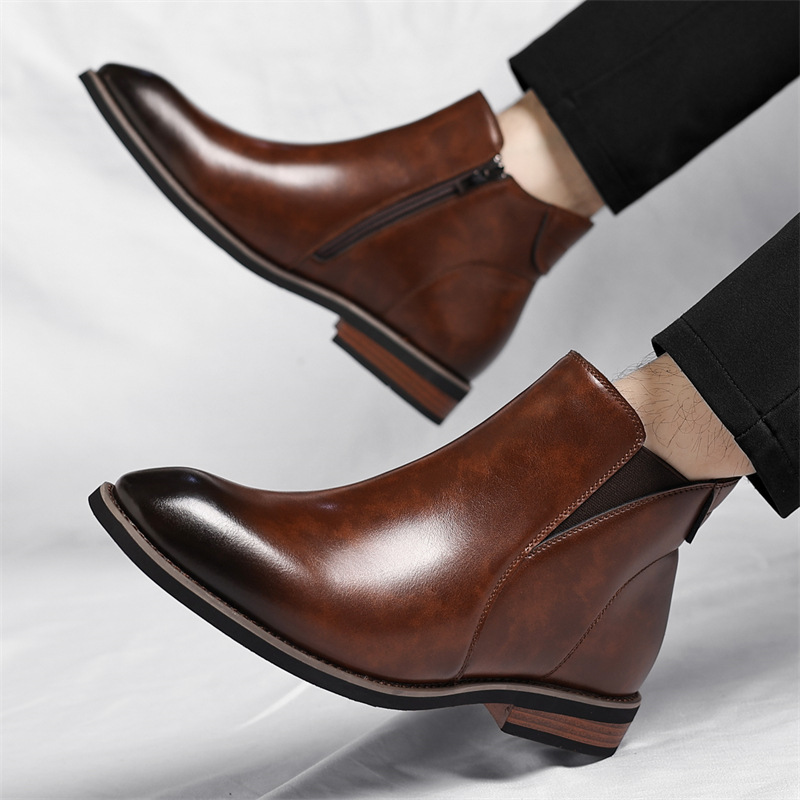 Gefütterte Chelsea-Stiefel mit Reißverschluss