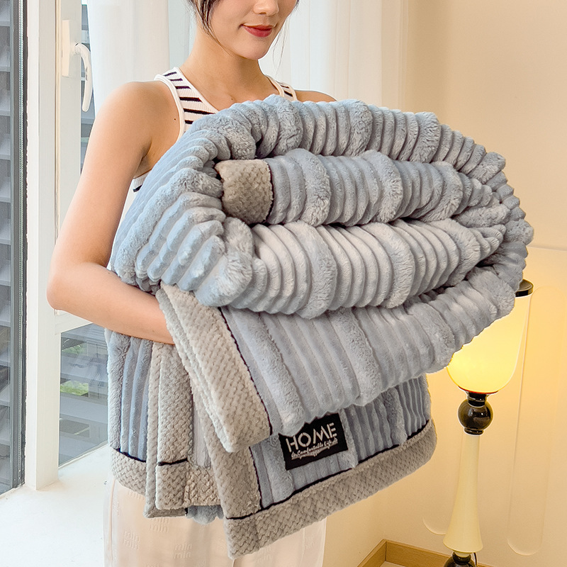 Flauschige Wohndecke, unifarben, verschiedene Größen