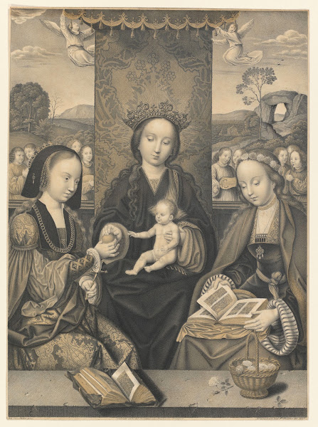 Mary with child and two female saints 1823