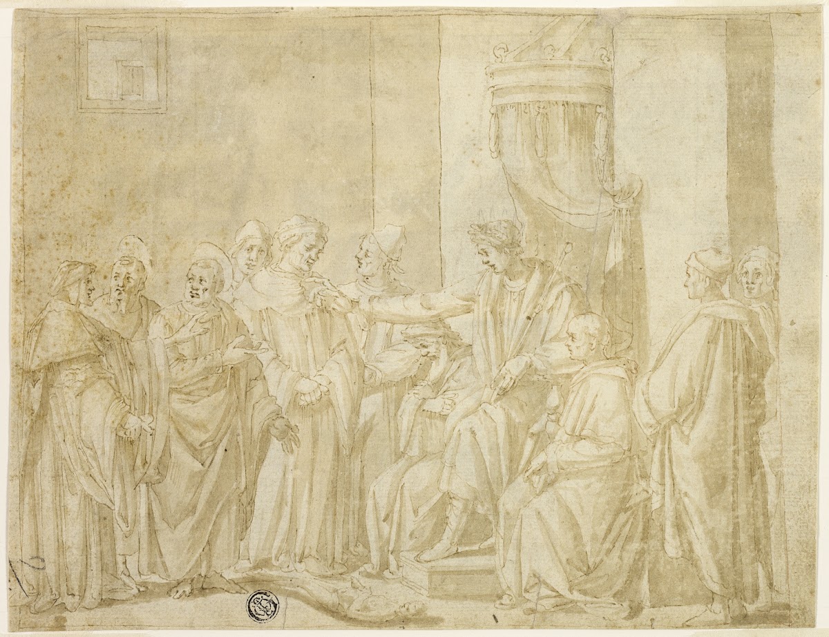 Saints Peter and Paul Disputing with Simon Magus before Nero c 1580
