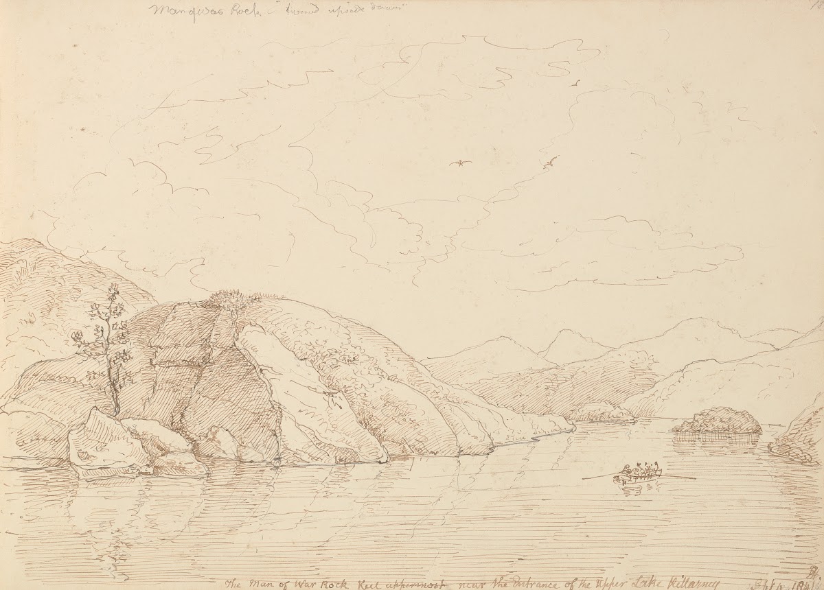 Man of War Rock Upper Lake Killarney 4 September 1841 1841