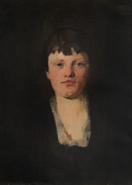 Mädchen mit viereckigem Halsausschnitt 1876