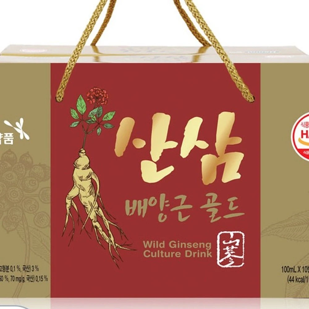 산삼배양근골드 패키지 디테일 확대