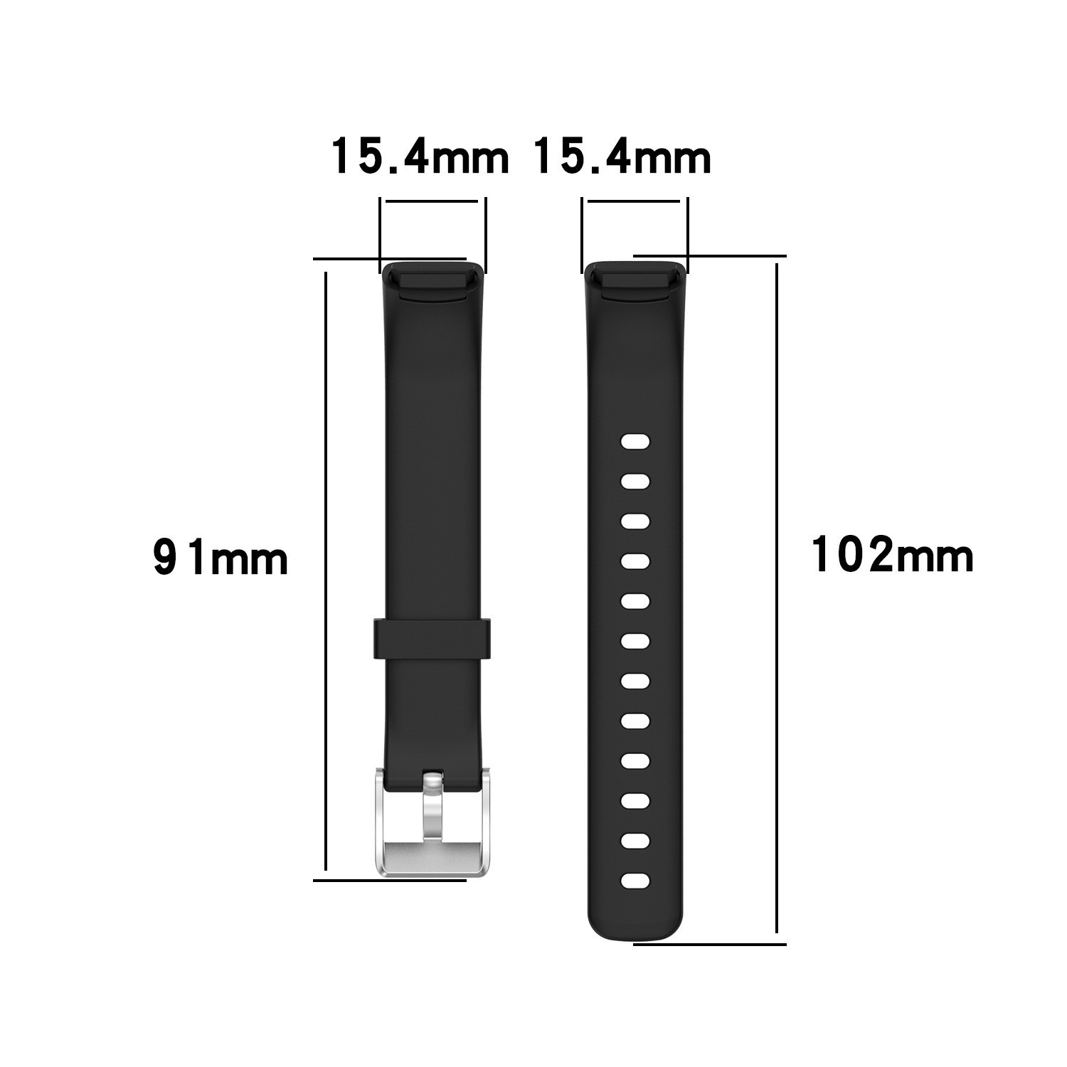 Textured silicone band for smartwatch