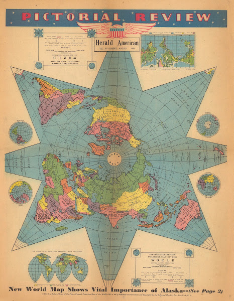 New World Map Shows Vital Importance Of Alaska 1942