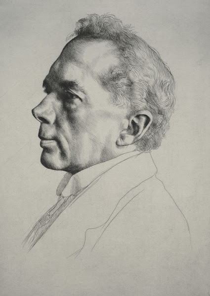 Campbell Dodgson Profile to the Left 1919