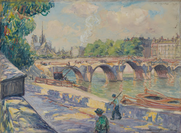Démolition du pont de la Tournelle 1919