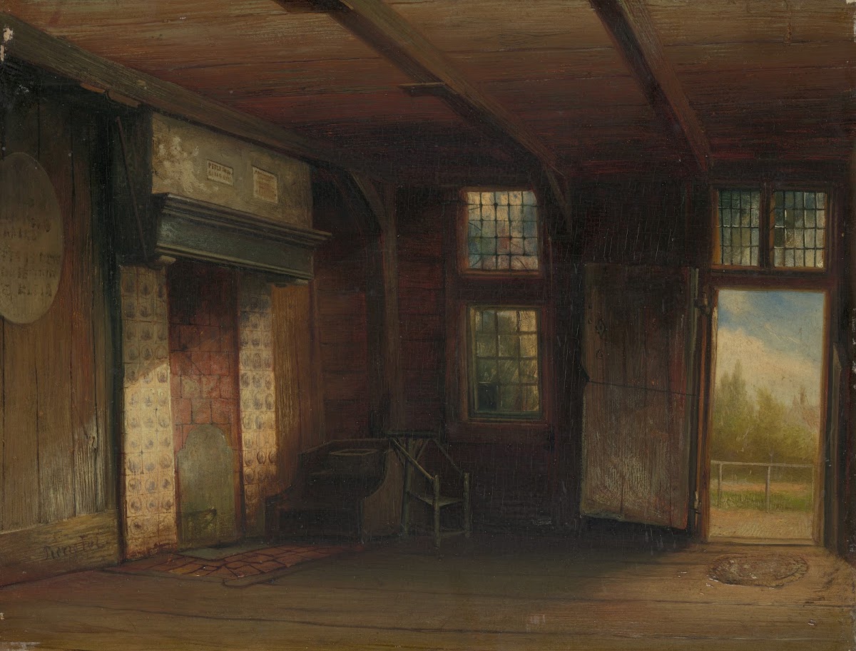 Interieur Van Het Tsaar Peterhuisje Te Zaandam 1851