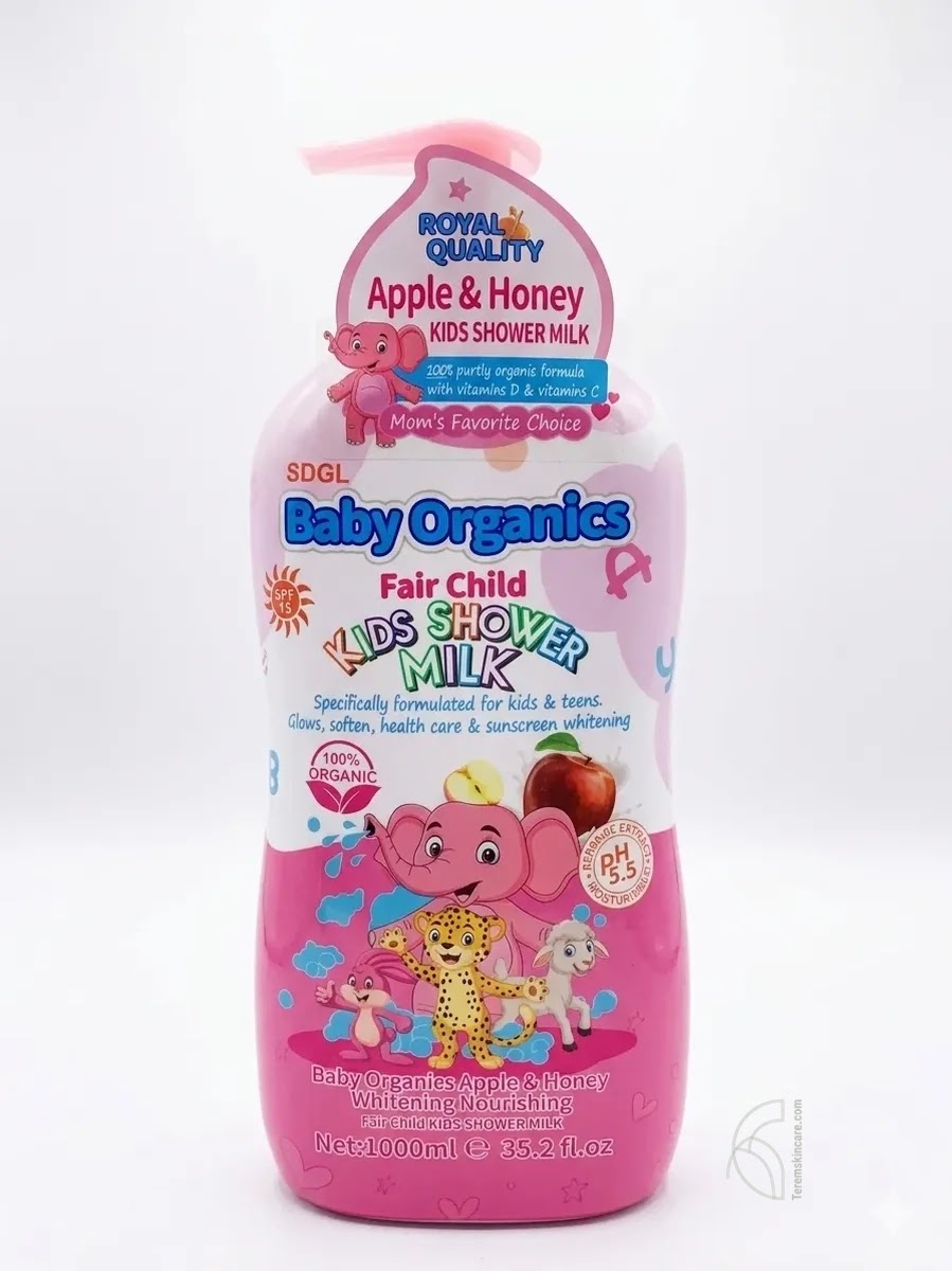 Baby Organics Fair Child Apple & Honey Kids Shower Milk