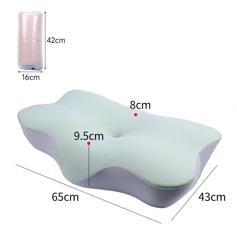 Ergonomic Memory Foam Neck Support Pillow