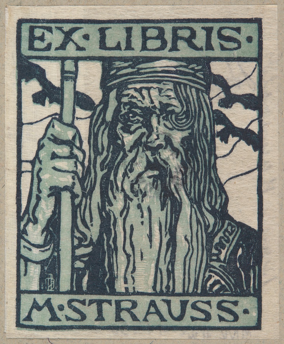 Ekslibris Margarethe Strauss 1896
