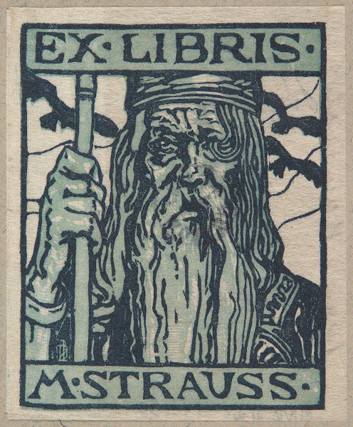 Ekslibris Margarethe Strauss 1896