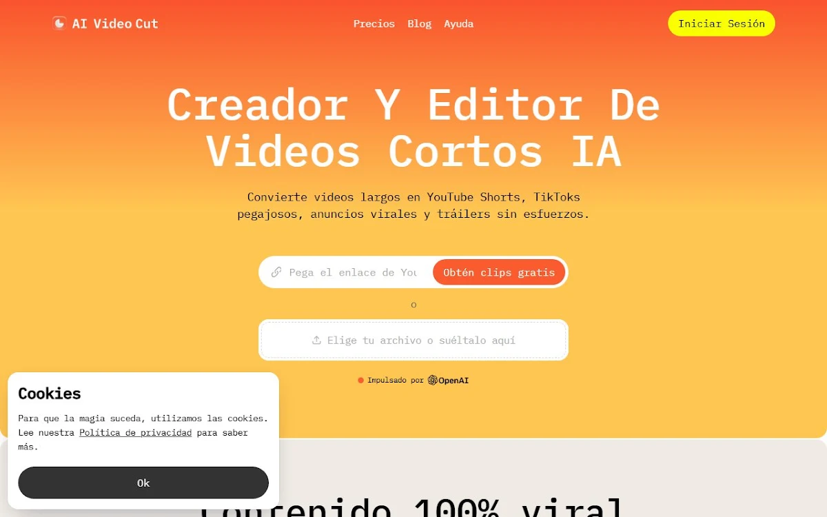Captura de AI Video Cut