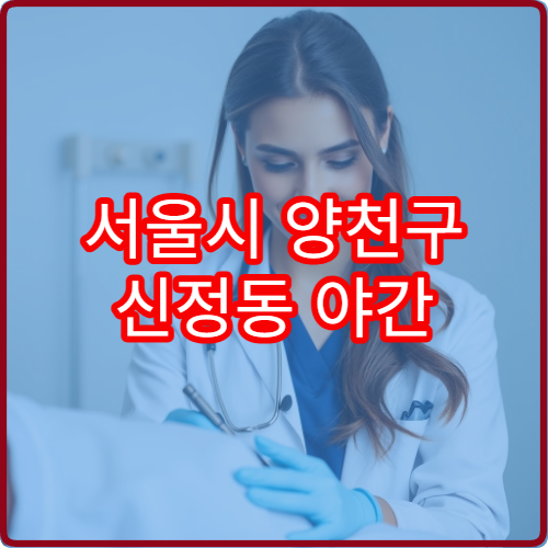 서울시 양천구 신정동 야간 진료 가능한 소아청소년과 밤 시간 아이 진료 정보