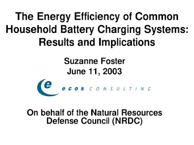 NRDC-Ecos Battery Charger Efficiency 2003