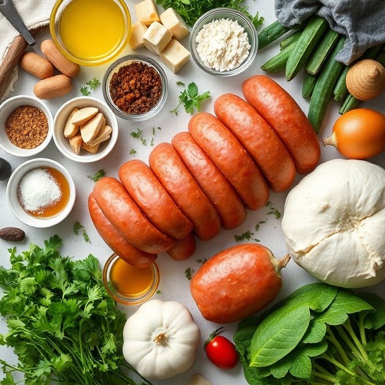 Ingredients for Honey Garlic Kielbasa Skillet Meal Recipe – Quick, Easy Weeknight Dinner
