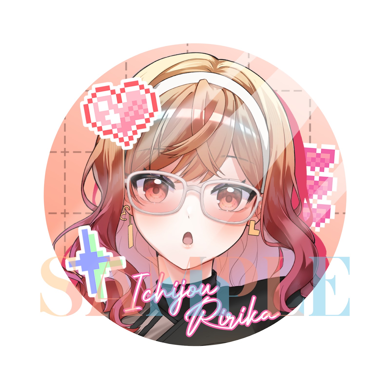 Ichijou Ririka Idol Outfit Metal Badge By Hiudarat