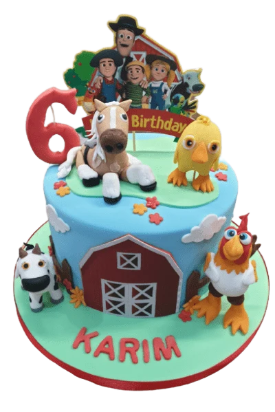 Farm Animals Birthday Cake CB-NC533