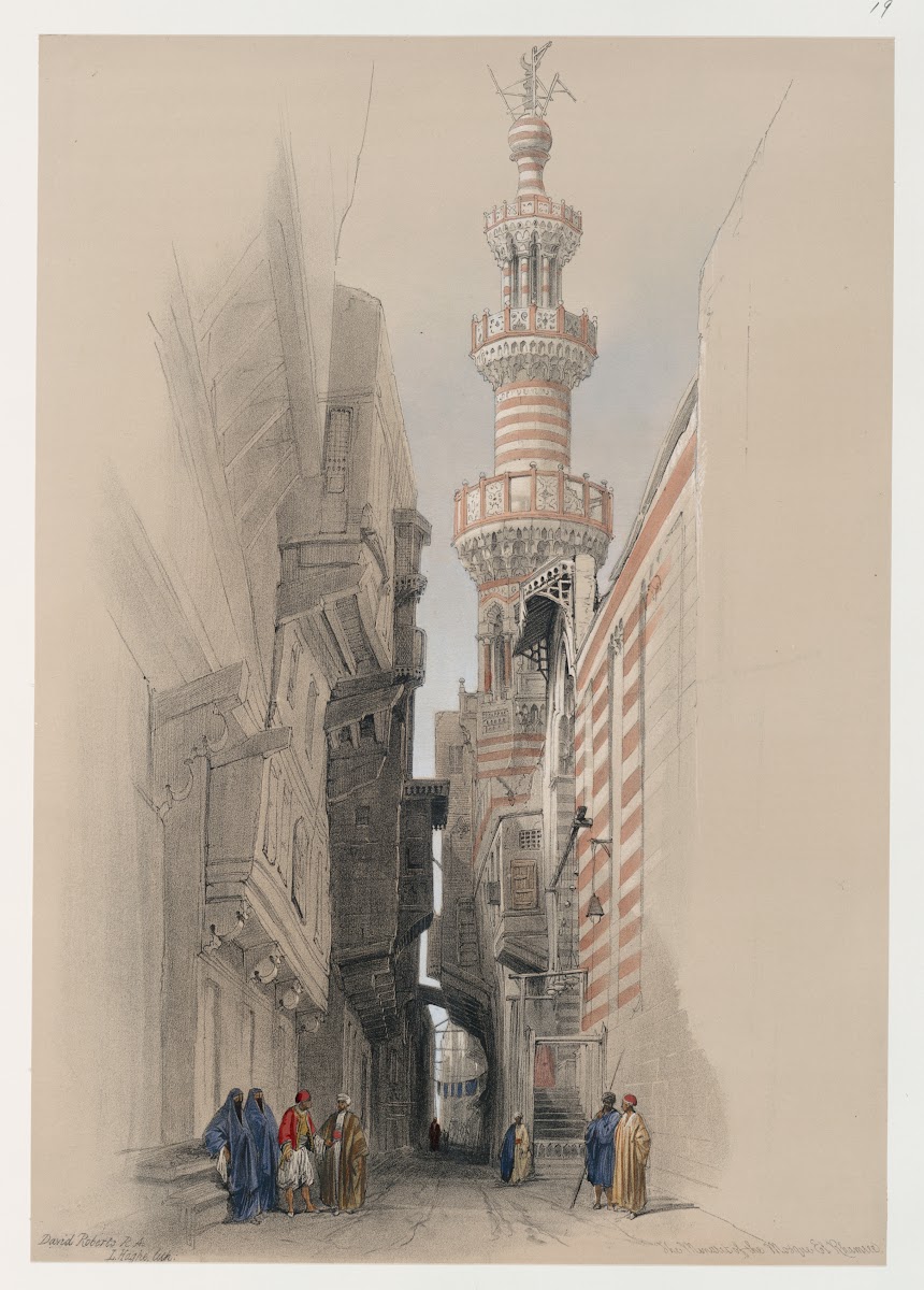 The minaret of the Mosque El Rhamree 1846 1849