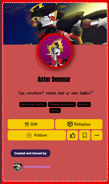 Customized character profile 18