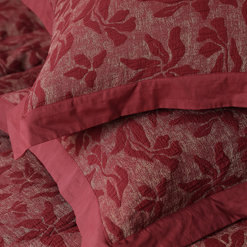 Baumwoll-Bettwäsche-Set, Jacquard-Webung, 4-teilig