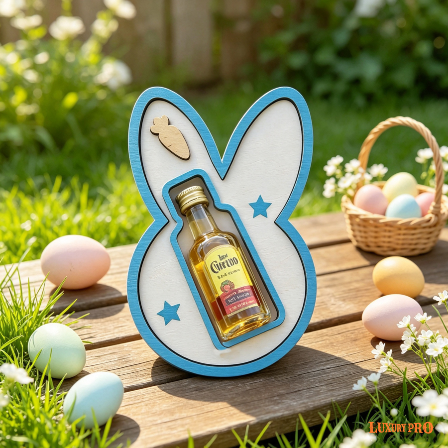 Easter Bunny Wine Bottle