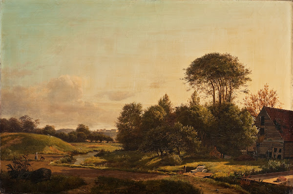 View Of Frederiksberg Palace From The Vicinity Of Ladegaardsvej 1839 1840