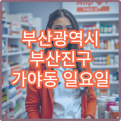 부산광역시 부산진구 가야동 일요일 문 여는 약국